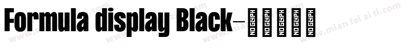 Formula display Black字体转换